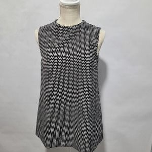 Women's Design by KappAhi Sleeveless top chevron pattern Size Small
